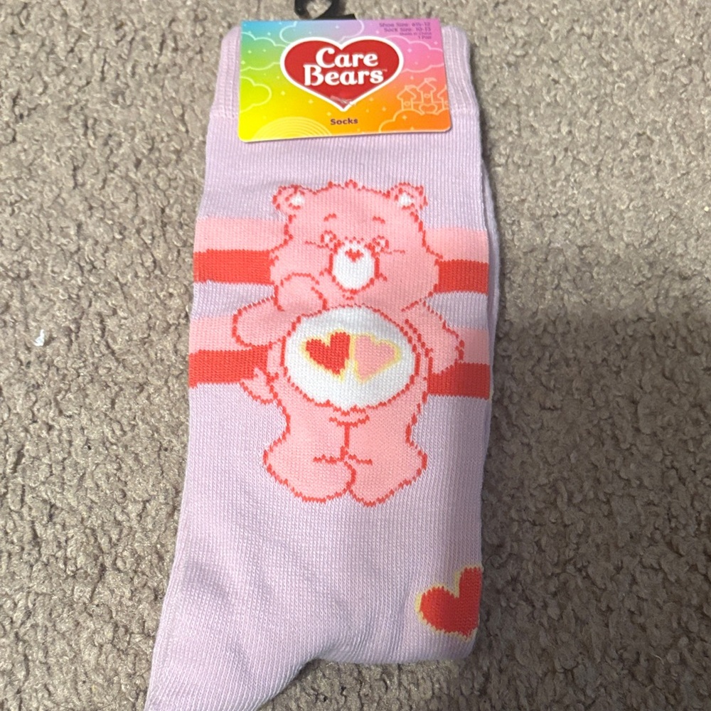 Care Bears Pink and Orange Socks